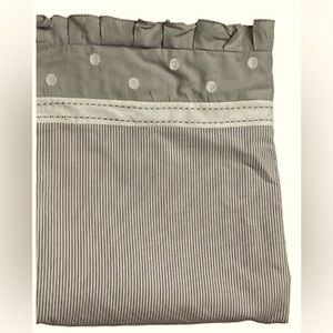 Pottery Barn Kids Gray Crib Skirt
